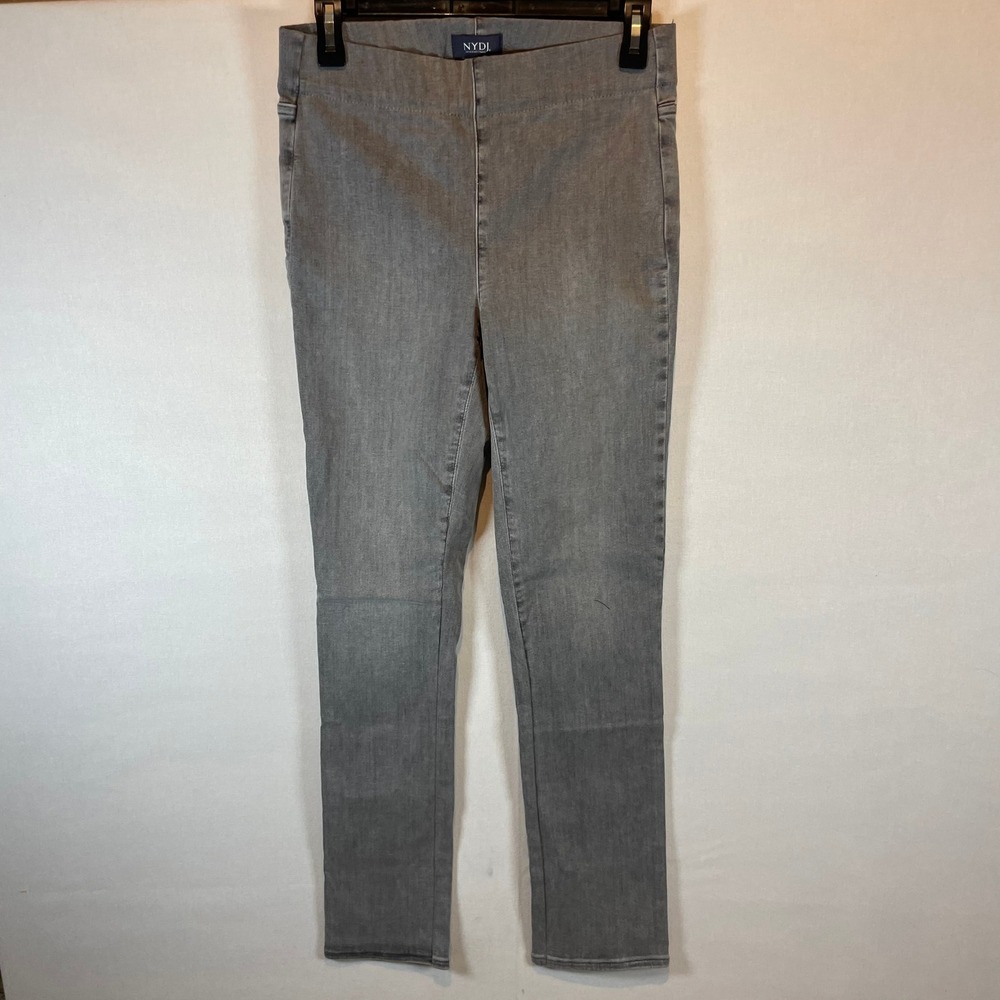 NYDJ Women's Gray Wash Slim Fit Pull On Ponte Pants‎ - Size S - Picture 2 of 8
